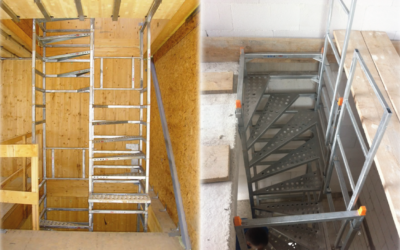Escalier de chantier provisoire – RBT