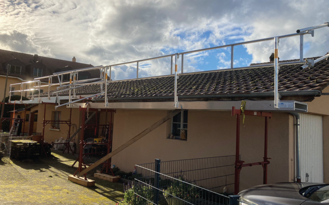 Passerelle de travail en alu