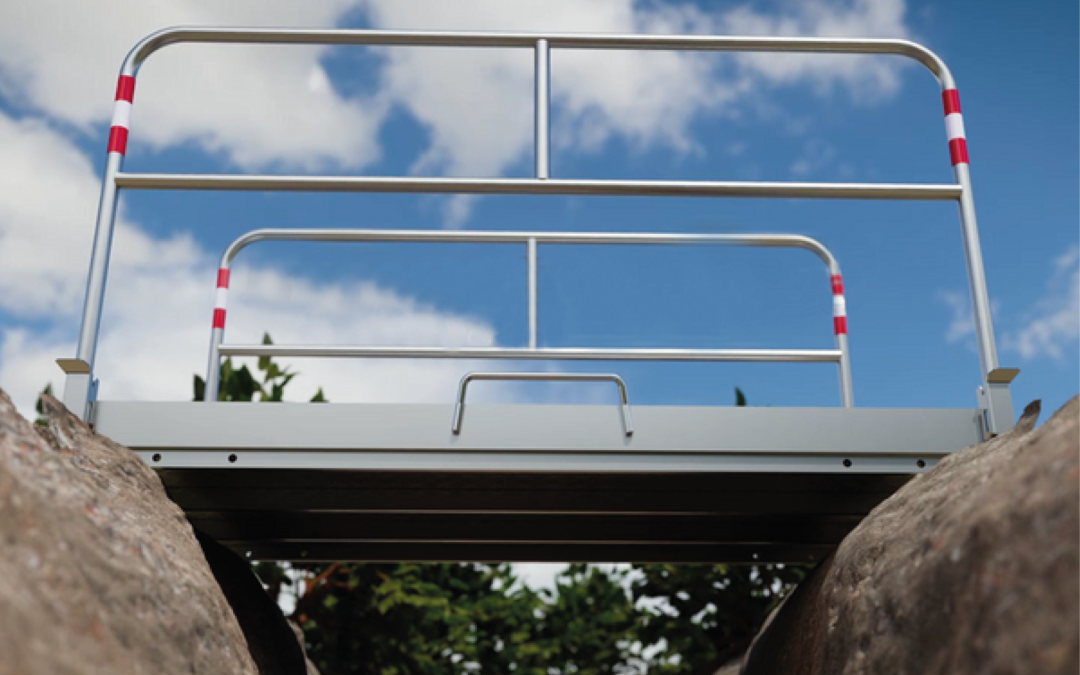 Passerelle en aluminium pour piétons